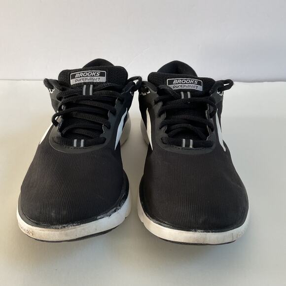 Brooks 1202621B048 Pure Flow 7 Black Running Shoes Sneakers 8 B Womens - Picture 9 of 11